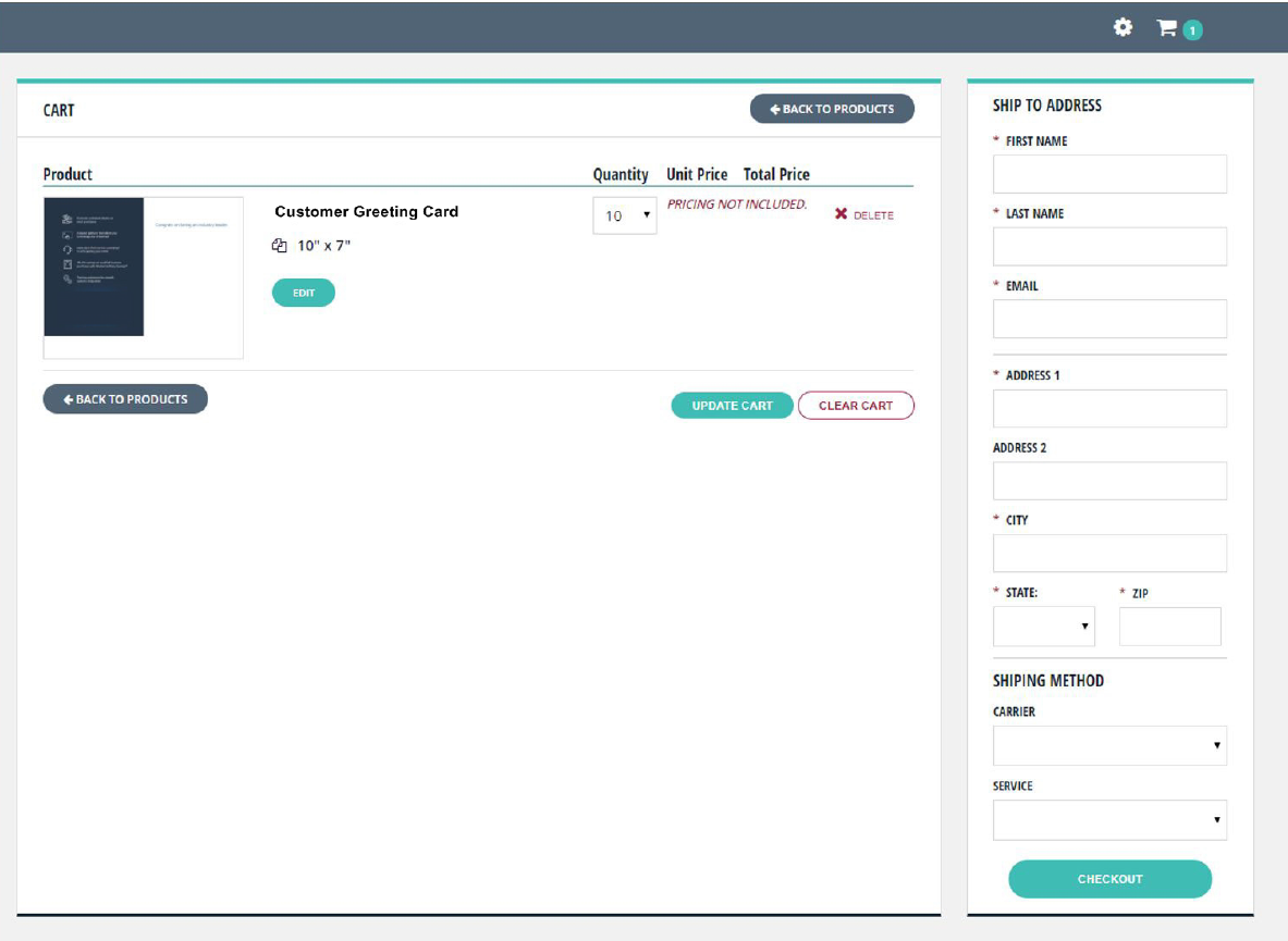 Emporium checkout process